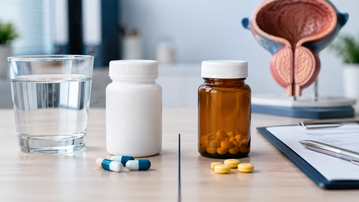 Tamsulosin and tadalafil BPH treatment comparison visual